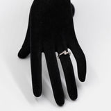 Anello contrarier vintage in platino con diamanti (0,50ctw)