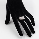 Anello vintage in platino con diamanti , anni '40