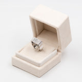 Anello vintage in platino con diamanti , anni '40