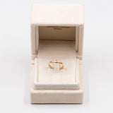 Anello solitario in oro giallo 14k con diamante (0.05ct)