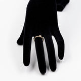 Anello solitario in oro giallo 14k con diamante (0.05ct)