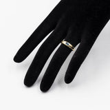 Anello vintage in oro giallo 14K con zaffiro di taglio ovale