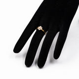 ANELLO VINTAGE A MARGHERITA IN ORO GIALLO 18K E DIAMANTI (0.51CTW)