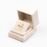 ANELLO VINTAGE A MARGHERITA IN ORO GIALLO 18K E DIAMANTI (0.51CTW)