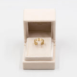Anello vintage in filigrana di oro giallo 18k