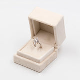 Anello vintage bypass in oro bianco 18k con diamanti (1,10ctw), anni '70