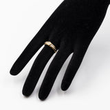 Anello vintage in oro giallo 18k con diamanti (0,13ctw), anni '80