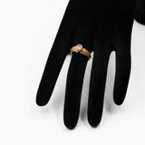 ANELLO IN ORO GIALLO 18K CON DIAMANTE CENTRALE FANCY BROWN A GOCCIA (0.82CT) E DIAMANTI (0.14CTW), ANNI ‘80/‘90