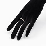 Anello eternity in oro bianco 18k con diamanti taglio marquise (1,40ctw)