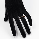 Anello vintage in oro giallo 9k con zaffiri
