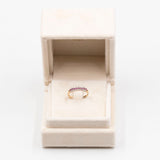 Anello vintage in oro giallo 9k e diamanti