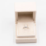 Anello vintage a fiocco di neve in platino e diamanti (0,32ctw)