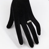 Anello vintage in oro bianco 14k con diamanti di taglio brillante(0,50ctw)