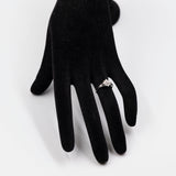 Anello vintage a fiocco di neve in platino e diamanti (0,32ctw)