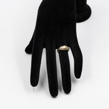 Anello vintage in oro giallo 12k con diamanti, anni '70