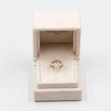 Anello in oro giallo e bianco 9k con diamanti