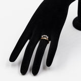 Anello in oro giallo e bianco 9k con diamanti