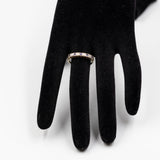Anello vintage in oro giallo 9k con tanzaniti e diamanti, anni '80