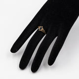Anello vintage in oro giallo 9k con onice