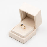 Anello vintage in oro giallo 9k con onice