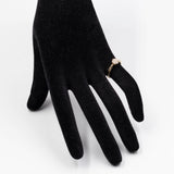 Anello vintage in oro giallo 9k con diamanti