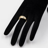 Anello vintage in oro giallo 14k con diamante (0,12ct), anni '70