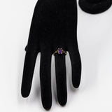 Anello vintage in oro giallo 14k con ametista