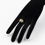 Anello vintage in oro giallo e bianco 14k con diamanti (0,24ctw)