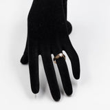 Anello antico solitario in oro 14k e diamante (0,44ct), anni '30/'40