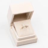 Anello vintage in oro giallo 9k con diamanti (0,15ctw)