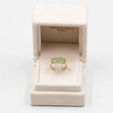 Anello vintage in oro giallo 14k con peridoti (0,94ctw)