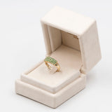 Anello vintage in oro giallo 14k con peridoti (0,94ctw)