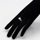 Anello vintage in oro giallo 14k con opale (0,70ct) e diamanti, anni '80