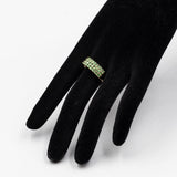 Anello vintage in oro giallo 14k con peridoti (0,94ctw)