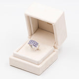 Anello in oro bianco 9k con tanzaniti (1,20ctw), Birmingham 2006