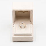 Anello vintage in oro bianco 18K con diamanti (0.21ctw ca.), anni '70