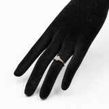 Anello vintage in oro giallo 9k con diamanti (0,11ctw)
