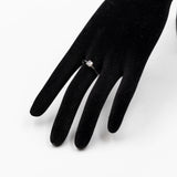 Anello solitario in oro bianco 18k con diamante taglio vecchio (0,41ct)
