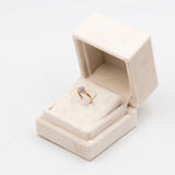 Anello vintage in oro giallo 9k con diamanti (0,11ctw)