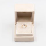 Anello vintage in oro giallo 9k con diamanti (0,11ctw)