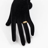 Anello antico in oro giallo 18k con diamanti, anno 1861/1862