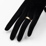 Anello trilogy vintage in oro giallo 14K con diamanti (0.30ctw ca.), anni '70