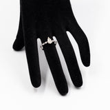 ANELLO IN PLATINO 900 CON DIAMANTE A GOCCIA (1.18CTW)
