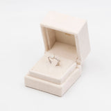 ANELLO IN PLATINO 900 CON DIAMANTE A GOCCIA (1.18CTW)