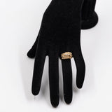 Anello vintage in oro giallo 14K con diamanti (0.22ctw ca.), anni '70