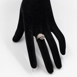 Anello vintage in oro bianco 14K e diamanti (0.55ctw), anni '60