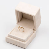 Anello vintage in oro giallo 9k con perle