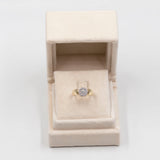 Anello vintage in oro giallo 14k con diamanti (0,40ctw)