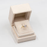 Anello vintage in oro giallo 14k con diamanti (0,40ctw)