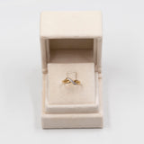 Anello vintage in oro giallo 9k con diamanti